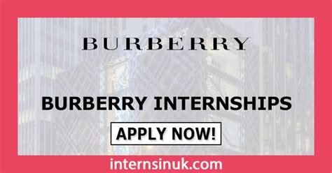 internship burberry